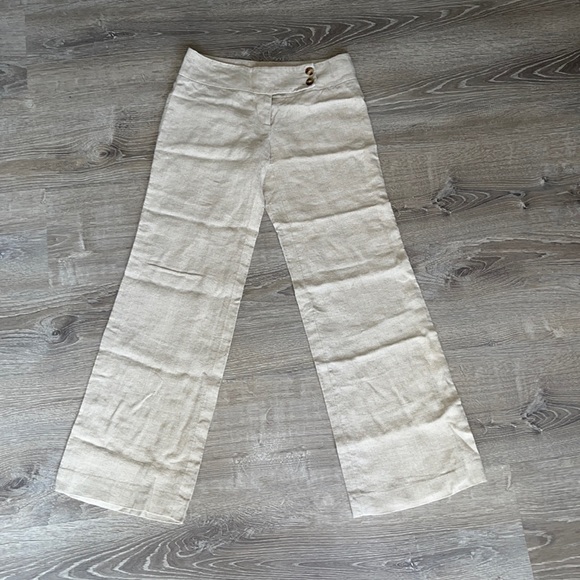 Size 0 Michael Kors Linen Pants - Picture 1 of 4